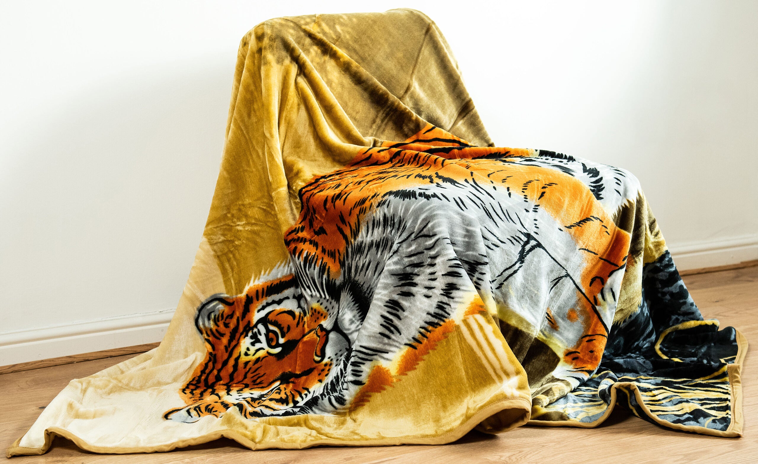 3D Standing Tiger Animal Mink Throw