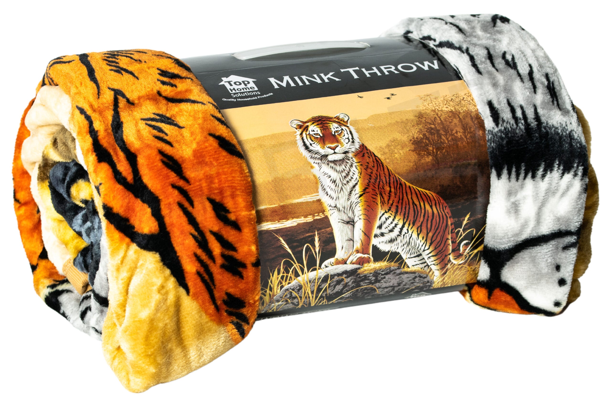 3D Standing Tiger Animal Mink Throw