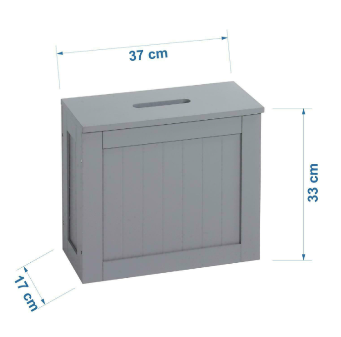 Wooden Slimline Bathroom Storage Unit Laundry Toilet Cleaning Tidy Organiser Box