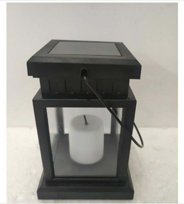 2x Solar Powered Hanging LED Lantern Lights Outdoor Garden Waterproof Table Lamp