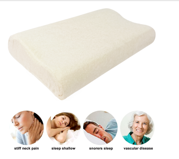 New Memory Foam Contour Pillow, Neck Back Head Support Orthopaedic Cushion