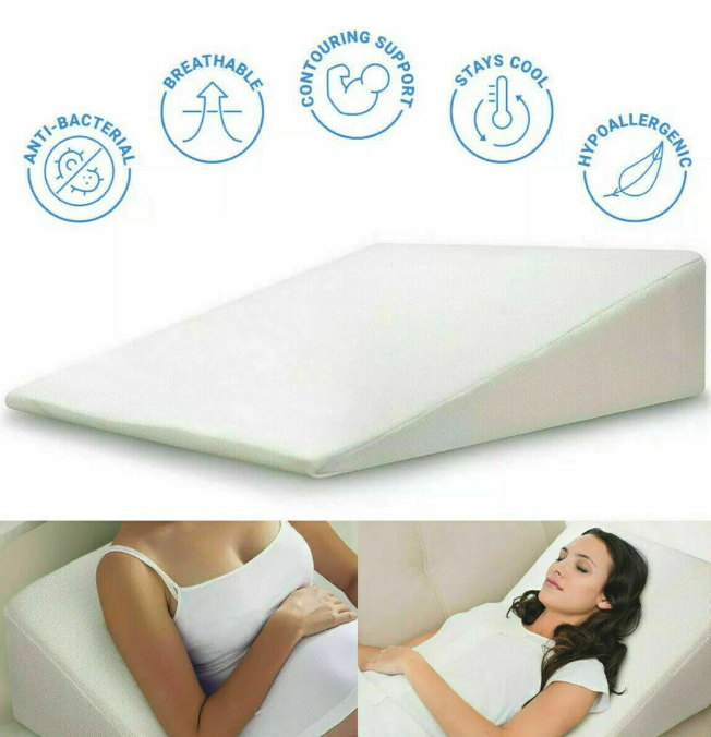 Memory Foam Large Acid Reflux Foam Back Support Bed Wedge Pillow Orthopaedic