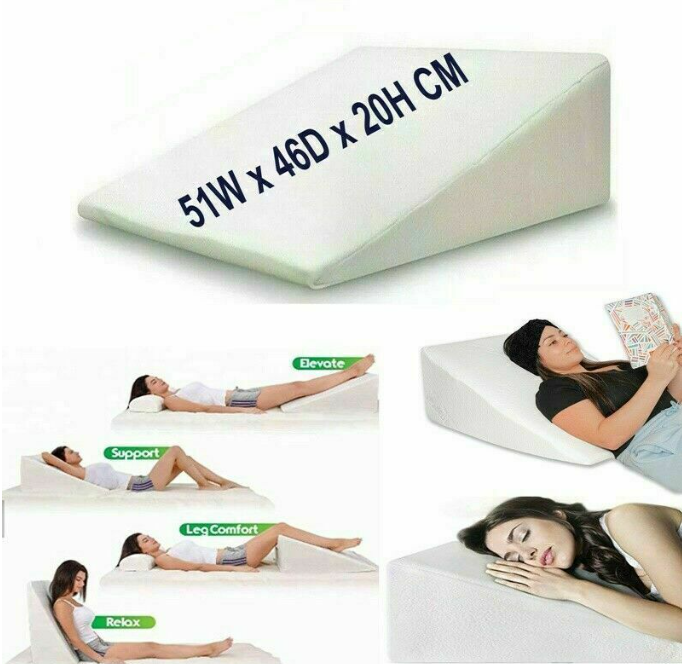 Memory Foam Large Acid Reflux Foam Back Support Bed Wedge Pillow Orthopaedic