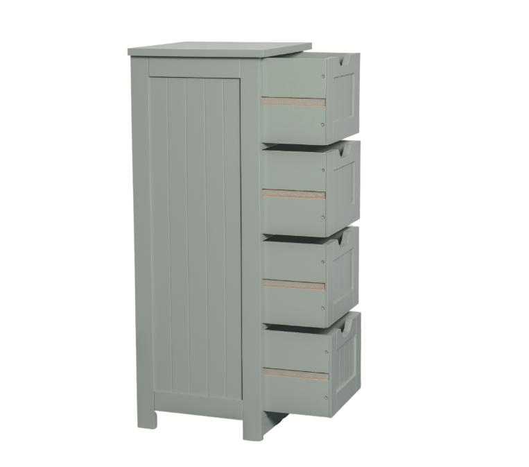 Tall 4 Drawer Storage Cabinet Modern Chest of Drawers uk