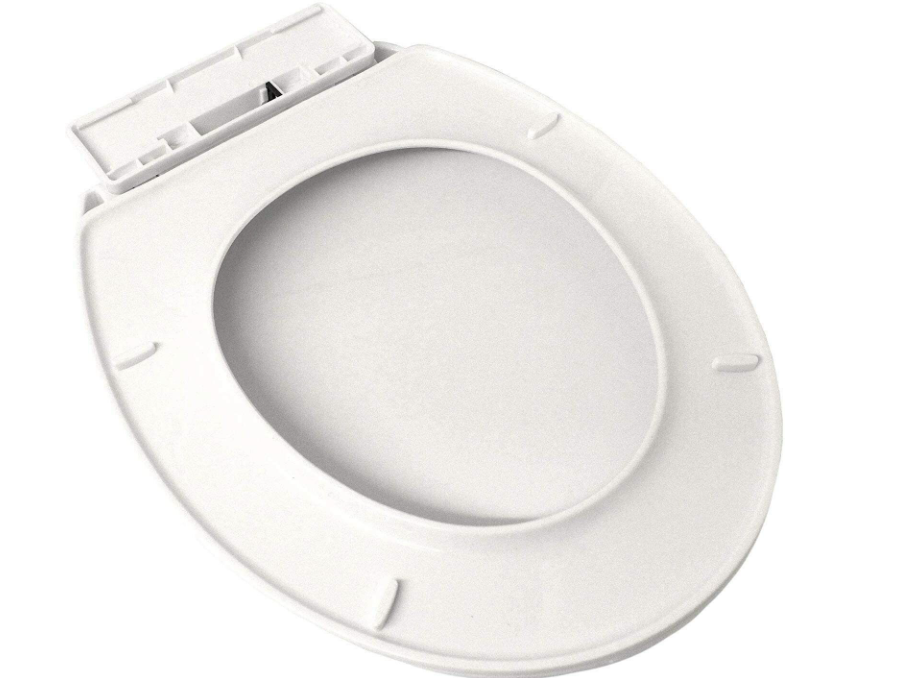 Soft Close Toilet Seat White Bathroom Oval Shape WC Heavy Duty Seats Anti Slam