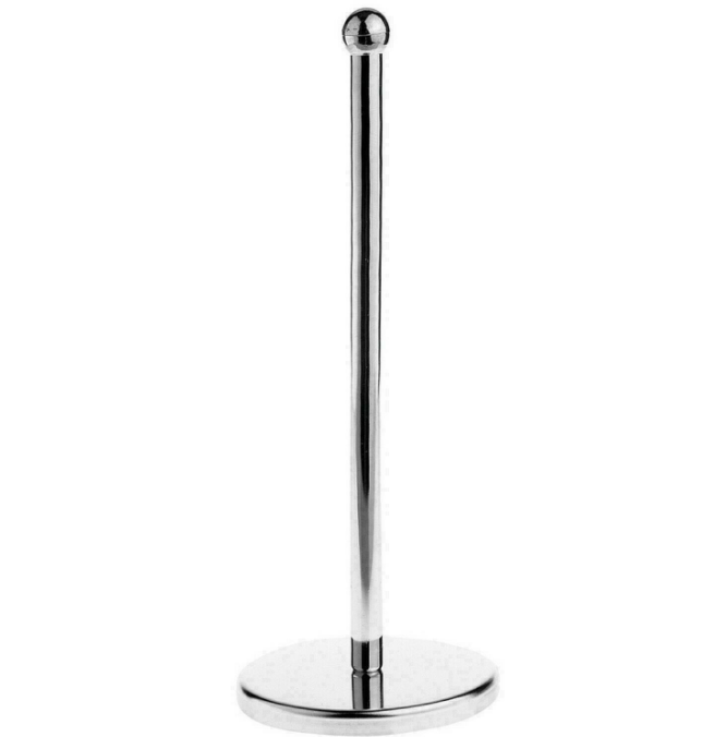 Free Standing Toilet Paper Roll Holder Storage Stand Chrome Stainless Steel