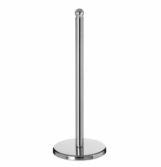 Free Standing Toilet Paper Roll Holder Storage Stand Chrome Stainless Steel