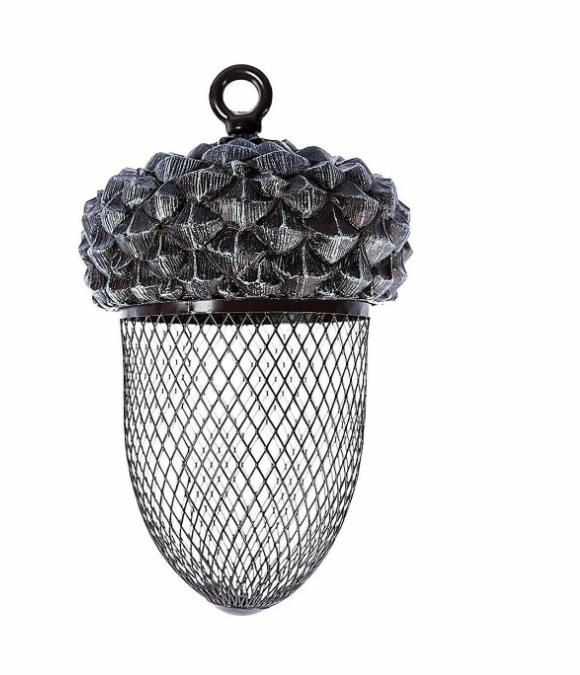 Pinecone Acorn Bird Feeder Outdoor Mounted Mix Nuts Seeds Hanging Animal Feeding