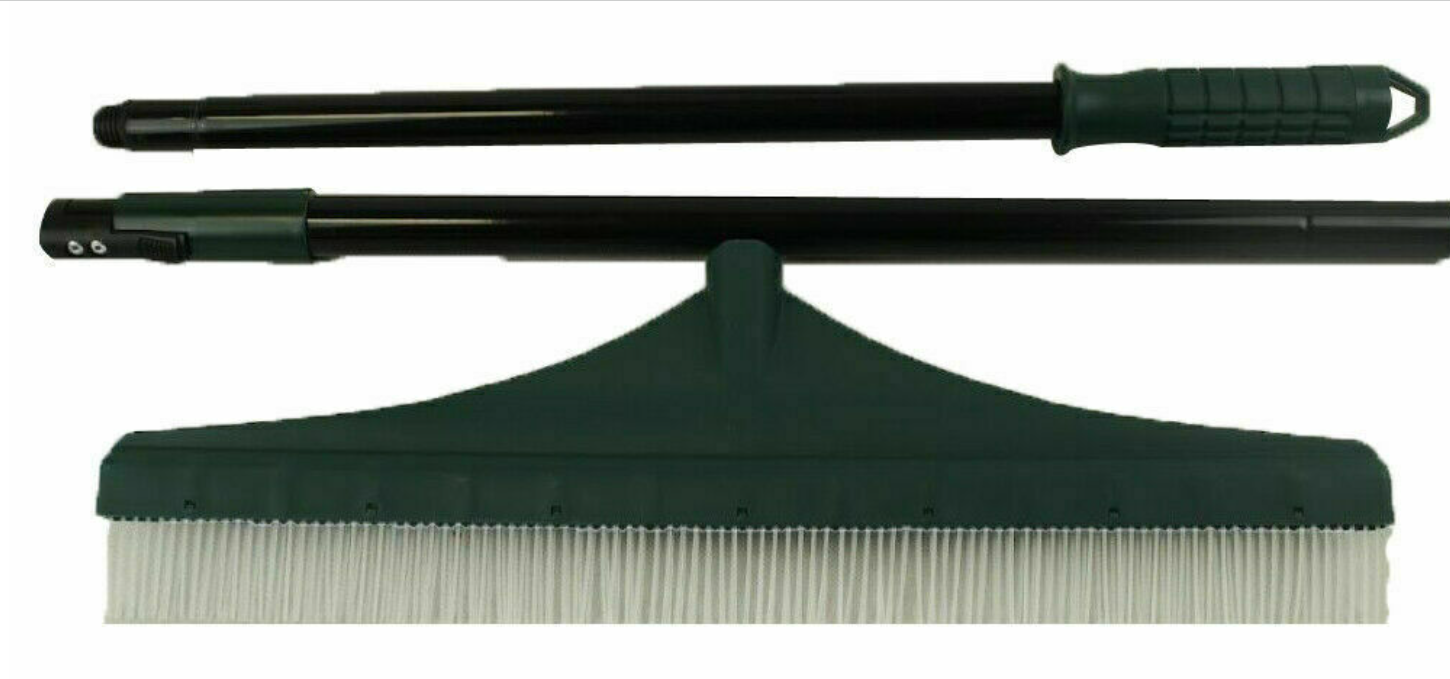 Artificial Grass Carpet Rake Brush Telescopic Handle Adjustable Steel Handle