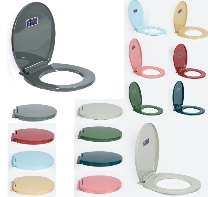 Soft Close Toilet Seat Bathroom Oval Shape WC Heavy Duty Seats Anti Slam