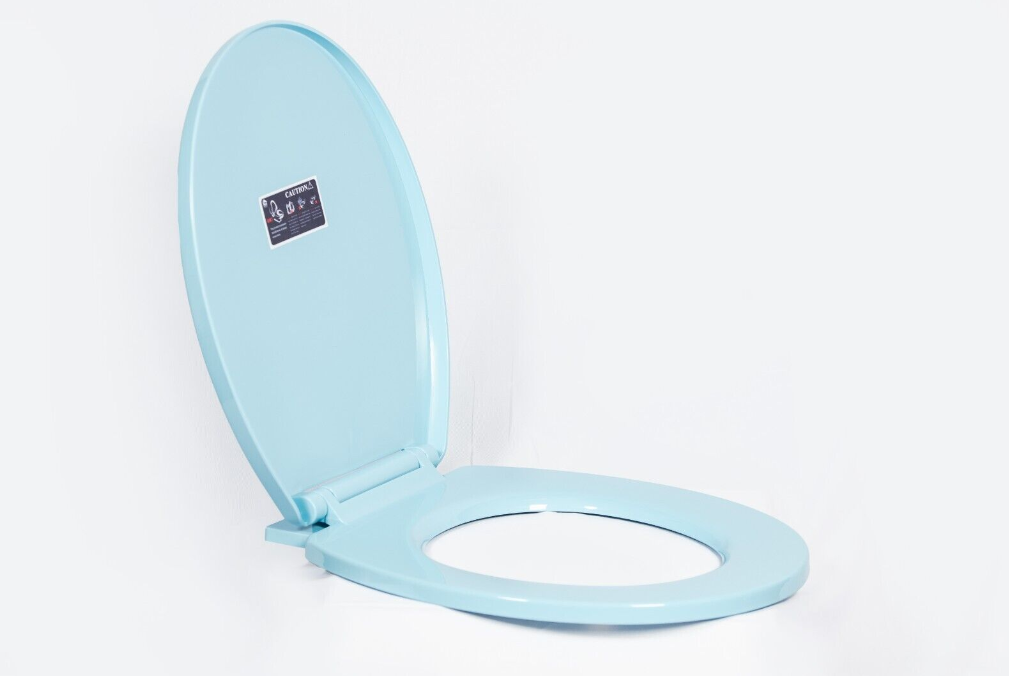 Soft Close Toilet Seat Bathroom Oval Shape WC Heavy Duty Seats Anti Slam