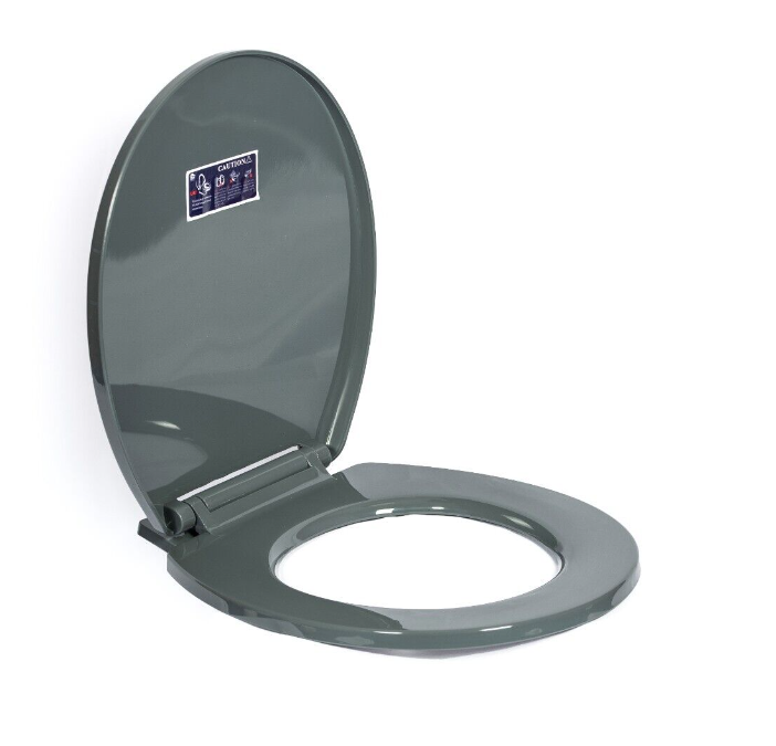 Soft Close Toilet Seat Bathroom Oval Shape WC Heavy Duty Seats Anti Slam