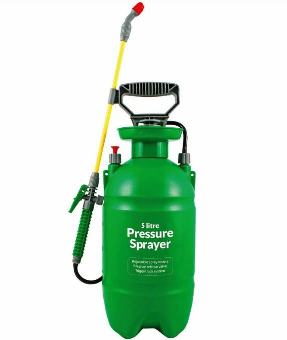 5 Litre Fence Sprayer Pressure Weed killer Garden Spray Bottle Chemical Water