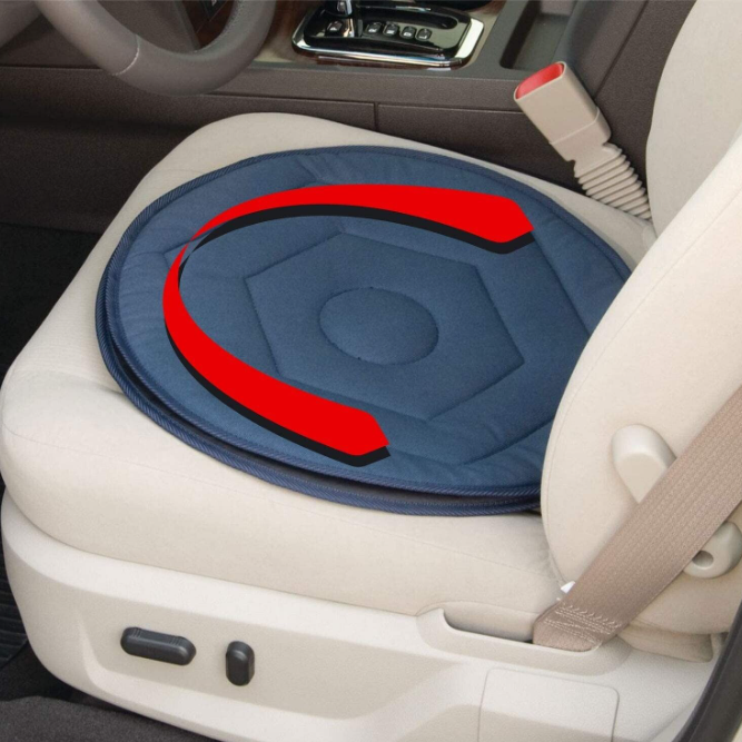 Fifth Gear Car 360° Rotating Swivel Chair Seat Cushion Easy Access Mobility Aid