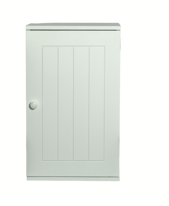 Bathroom Cabinet Wall Mounted Single Door Cupboard Wooden Storage White/Grey