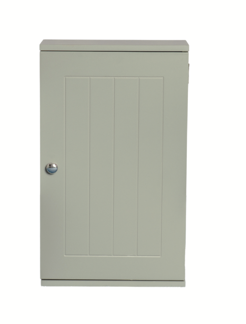 Bathroom Cabinet Wall Mounted Single Door Cupboard Wooden Storage White/Grey