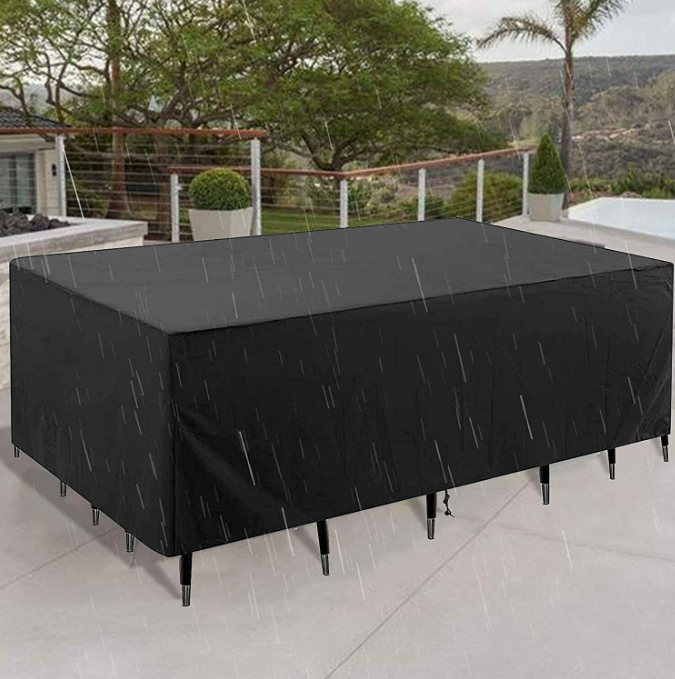 Heavy Duty Waterproof Garden Large 6 Seater Outdoor Furniture Rectangle Cover