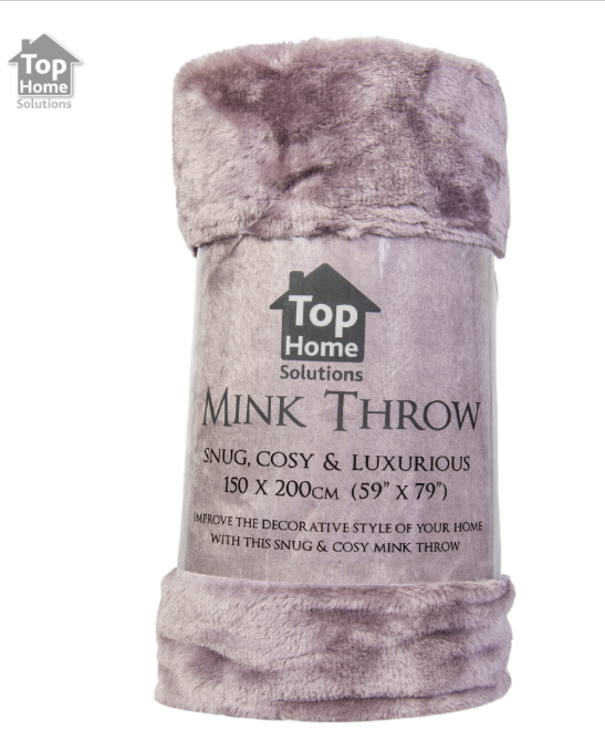 Roll Mink Throw Luxury Soft Warm Blanket Fleece Throw Warm Cozy Sofa Bed Décor