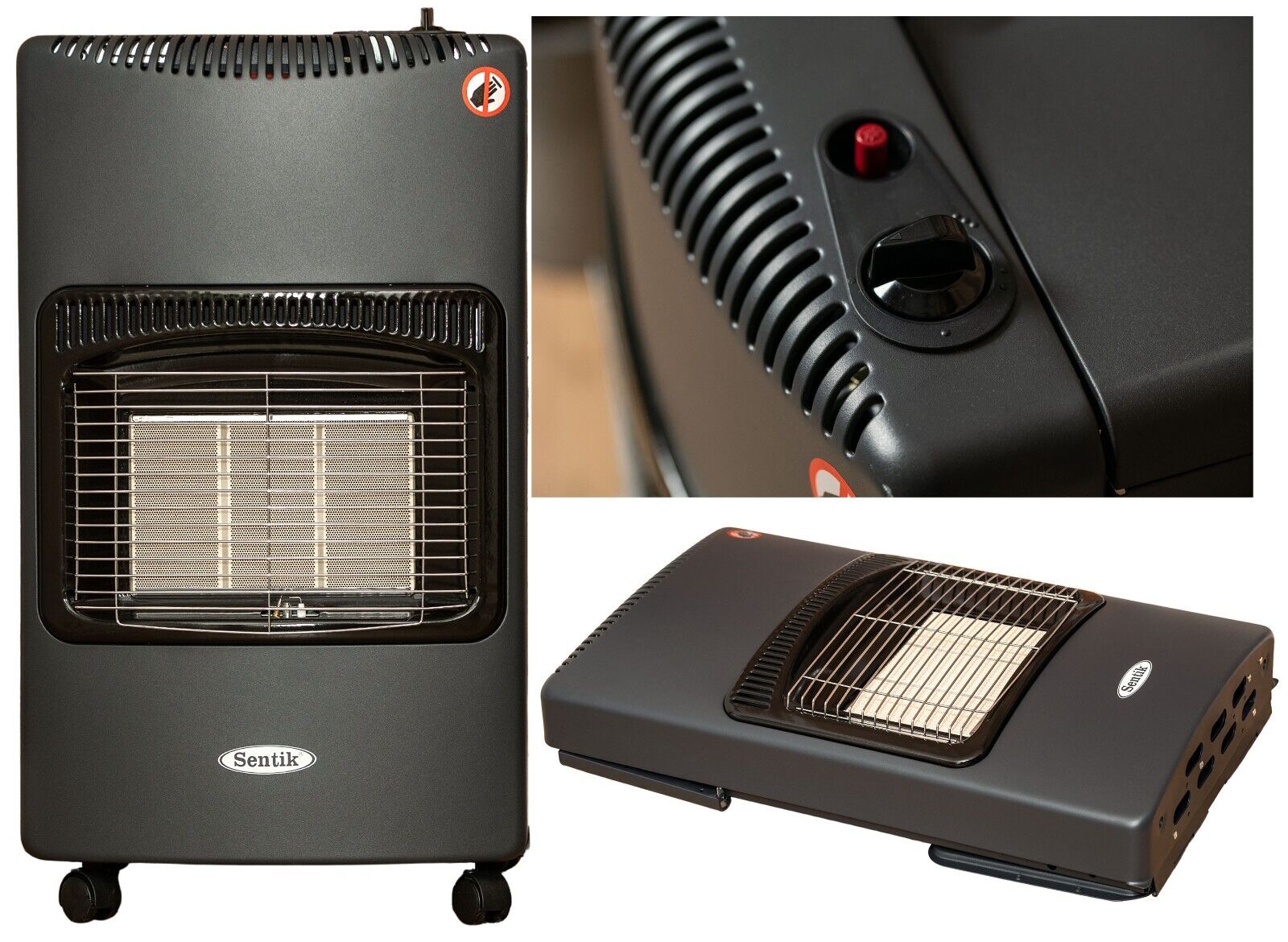 4.2kw Portable Gas Cabinet Heater Home Office Calor Butane With Hose & Regulator