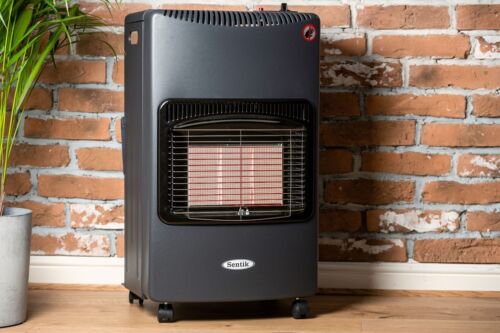 4.2kw Portable Gas Cabinet Heater Home Office Calor Butane With Hose & Regulator